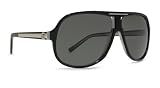 VON ZIPPER HOSS BLACK GLOSS WITH VINTAGE GRAY LENS SUNGLASSES SHADES