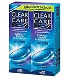 CIBA Vision Clear Care No Rub Cleaning & Disinfecting Solution Value Pack - 12 Oz / Bottle, 2 / Pack
