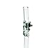 Hummingbird Glass Straws 9 in x 9.5 mm Green Frog Classic Comfort Size Straw With Cleaning Brush