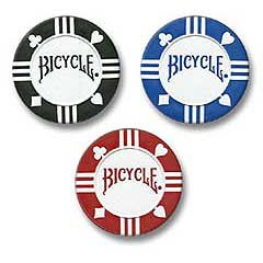 Bicycle Clay Poker Chip Set: 50 Count