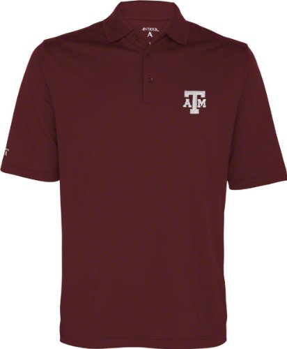 NCAA Men's Texas A&M Aggies Exceed Desert Dry Lite Polo (Maroon, X-Large)