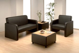 Sonix Reception Sofa W1160xD800xH790mm Leather Ref PS4075