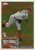 2010 Topps Chrome #212 Stephen Strasburg RC - Washington Nationals - Rookie Baseball Card in a Screwdown Case