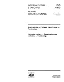 ISO 6813:1998, Road vehicles - Collision classification - Terminology