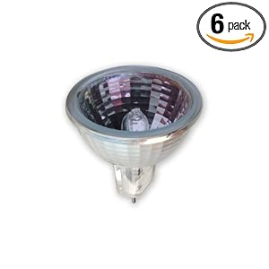 GE Lamps 82110 50-Watt Reveal with Halogen Floodlight MR16 Light Bulb, 6-Pack by General Electric