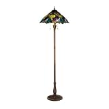 64.5H Spiral Grape Floor Lamp Floor Lamps