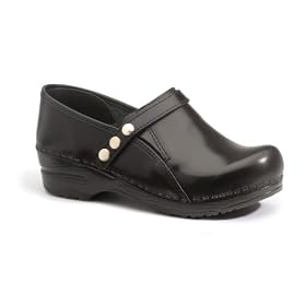 Click here to buy Sanita Women's Cori Clogs in Black Cabrio Leather by Sanita.