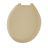 Bemis 200TC071 Plastic Round Toilet Seat, Desert Gold