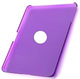 Transparent Crystal Clear Hard Back Case Cover Shell for Apple iPad tablet Wi-Fi / Wi-Fi + 3G Model ( Purple )