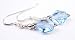 Aquamarine Swarovski Crystal Sterling Silver Birthstone Earrings