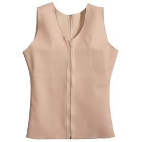 Squeem Magical Lingerie Shapewear, Firm Compression, Cotton & Rubber, Vest, Mens, Nude