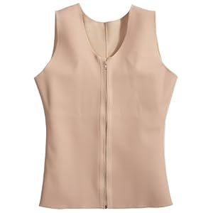 Squeem Magical Lingerie Shapewear, Firm Compression, Cotton & Rubber, Vest, Mens, Nude