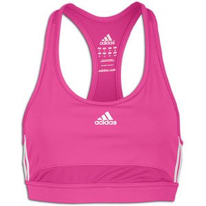 adidas Women's Energy Bra (Radiant Pink, White, Large)