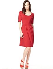 Scoop Neck Fit & Flare Dress
