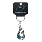 Marine Opal Keyholder Fish Hook with Koru Hole
