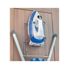 Iron & Ironing Board Holder chrome rack