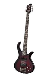 Schecter RIOT-5 Five String Bass Left Handed - Black Cherry