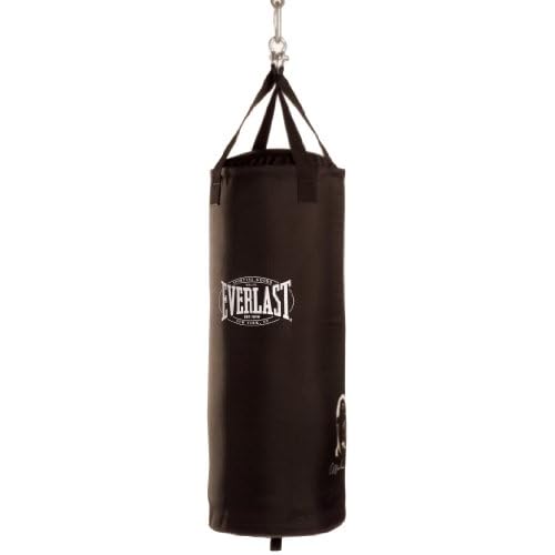 Everlast Ali Boxsack 70lb Poly canvas heavy bag filled, schwarz