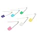zhao-king baby safety pin Plastic Head Safety Locking Baby Cloth Diaper Nappy Pins (6 pcs)