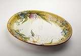 IMAGE OF FLORAL CERAMIC OVAL PLATTER