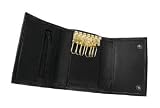 Clothing & Shoes Online Shop Ranking 193. Quality Soft Black Leather Key Holder and Card Wallet