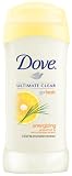Dove  Go Fresh, Anti-perspirant & Deodorant, Ultimate Clear, Energizing Grapfruit & Lemongrass, 2.6-Ounce Stick (Pack of 4)