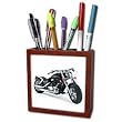 Tile Pen Holder Picturing Picturing Harley-Davidson Motorcycle