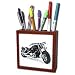 Tile Pen Holder Picturing Picturing Harley-Davidson Motorcycle