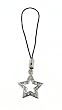 Cell Phone Charm - C10 - Strap Style - Star ~ Clear