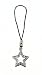Cell Phone Charm - C10 - Strap Style - Star ~ Clear
