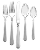 Lenox Pearl Platinum Stainless-Steel 5-Piece Place Setting, Service for 1