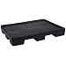Forte 8001812 Pallet Display Deck, 52" Length x 42" Width x 7" Height, Black