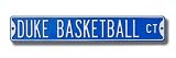 DUKE BLUE DEVILS DUKE BASKETBALL CT AUTHENTIC METAL STREET SIGN (6 X 36)