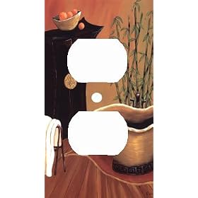 Asian Bath Decorative Outlet Cover