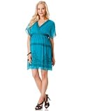A Pea in the Pod: Max and Cleo Elbow Sleeve Faux Wrap Maternity Dress