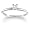 10k White Gold Princess Cut Solitaire Diamond Engagement Ring (1/4 ct, J-K Color, I2-I3 Clarity), Size 7