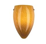 Tla-Fiero Sconce, Amber, Sn Finish, Inc