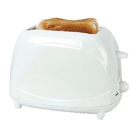 2 Slice 700W Toaster in White