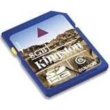 8GB Kingston SDHC Secure Digital Memory Card (Class 6)