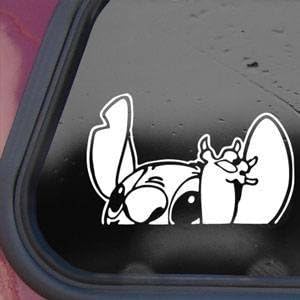 1 X STITCH LILO White Decal Sticker Wall Laptop Notebook Die-cut White Decal ... by When Pigs Fly