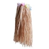 Kiddie Raffia Flowered Grass Skirt