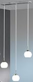 Pendelleuchte 3flg 9W stahl 2174-55