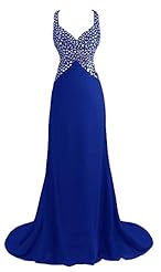 V-neck Chiffon  Evening Dress/Bridesmaid Dress/Prom Dress/Party Dress  With Rhinestones