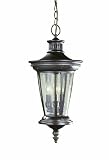 World Imports 74263-89 Northhampton Outdoor Collection 3-Light Hanging Lantern, Bronze
