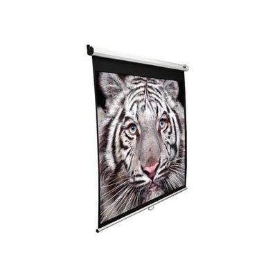 Elite Screens Manual Pull Down Projection Screen, 1:1 Aspect Ratio-113in (Matte White)