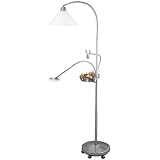 Armchair Magnifying Lamp - Satin Silver