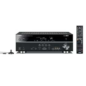 Yamaha RX-V471 Sintoamplificatore AV con Connessione Digitale USB su pannello frontale per iPod/iPhone, GUI (interefaccia grafica) avanzata, 4 ingressi / 1 uscita HDMI (compatibile 3D, con ARC), decodifiche Audio HD con Cinema DSP 3D , autocalibrazione YPAO e funzione SCENE [Importato da EU]