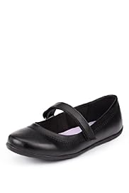 Coated Leather Wide Fit Riptape Shoes