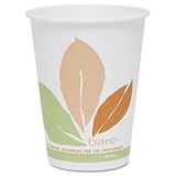Bare PLA Hot Cups, White w Leaf Design, 10 oz., 300 Carton by SOLO Cup Company&node=15684181