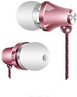 Headphones,In-Ear Earbuds Headset Earphones with Mic &amp; Stereo Bass for iPhone 6S Plus 6 5S, iPod, iPad, Samsung S6 Note 5, HTC, LG , Android Smartphones, (PINK)